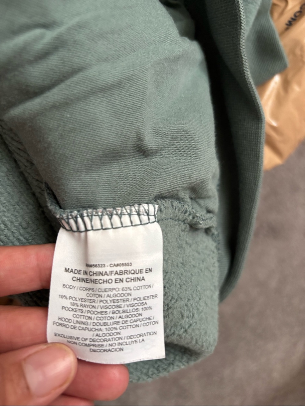 Nike Womens Olive Green Funnel Cowl Neck Fleece Pullover Hoodie Sweatshirt M⁠ - Picture 8 of 10
